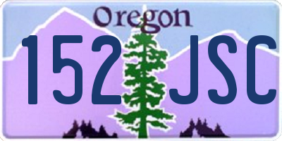 OR license plate 152JSC