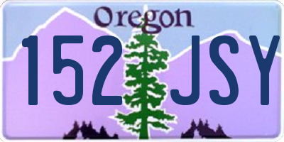 OR license plate 152JSY