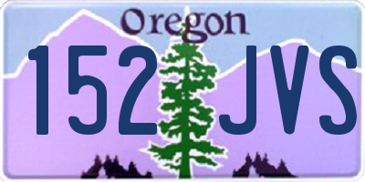 OR license plate 152JVS