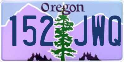 OR license plate 152JWQ