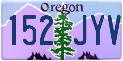 OR license plate 152JYV