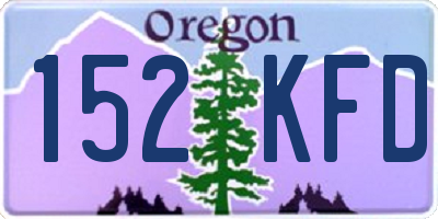 OR license plate 152KFD