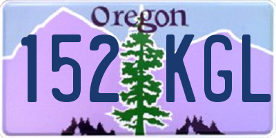 OR license plate 152KGL