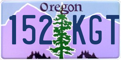 OR license plate 152KGT