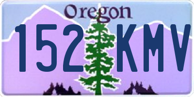 OR license plate 152KMV