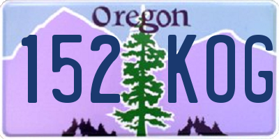 OR license plate 152KOG
