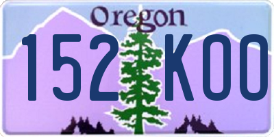 OR license plate 152KOO