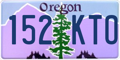 OR license plate 152KTO