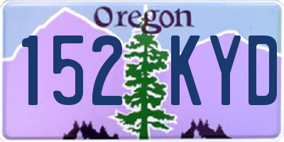 OR license plate 152KYD