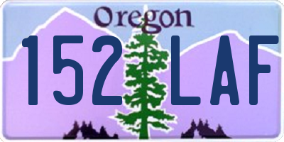 OR license plate 152LAF