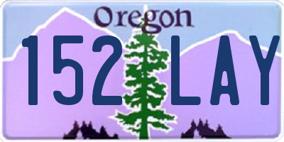 OR license plate 152LAY