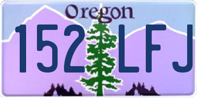 OR license plate 152LFJ