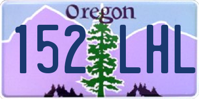 OR license plate 152LHL