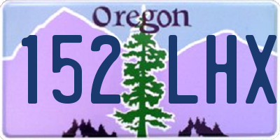 OR license plate 152LHX