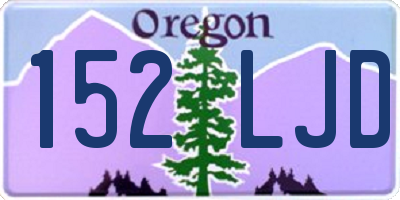 OR license plate 152LJD