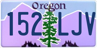 OR license plate 152LJV