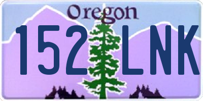 OR license plate 152LNK