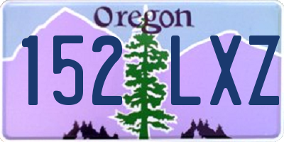 OR license plate 152LXZ