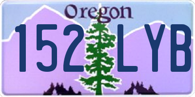 OR license plate 152LYB