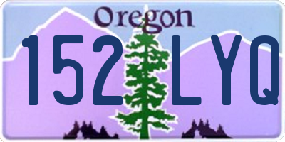 OR license plate 152LYQ