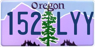 OR license plate 152LYY