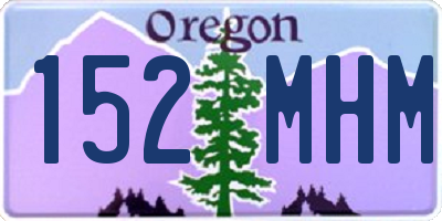 OR license plate 152MHM