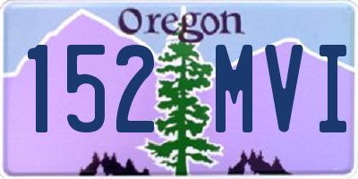 OR license plate 152MVI