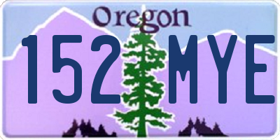 OR license plate 152MYE