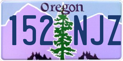 OR license plate 152NJZ