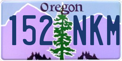 OR license plate 152NKM