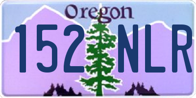 OR license plate 152NLR