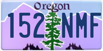 OR license plate 152NMF