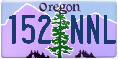 OR license plate 152NNL
