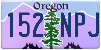 OR license plate 152NPJ
