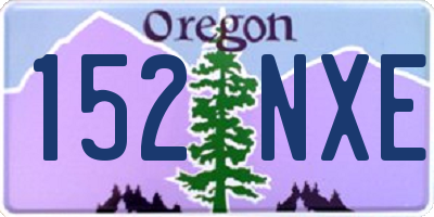 OR license plate 152NXE