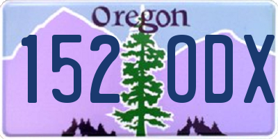 OR license plate 152ODX