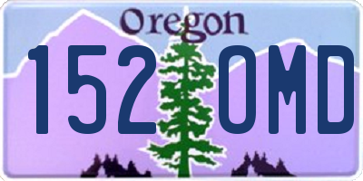 OR license plate 152OMD