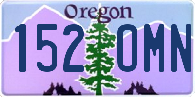 OR license plate 152OMN