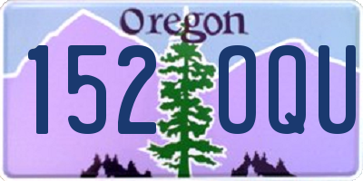 OR license plate 152OQU