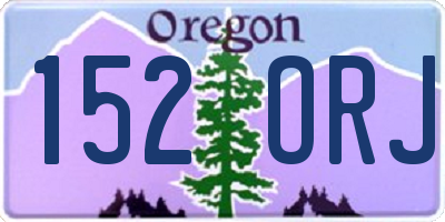 OR license plate 152ORJ