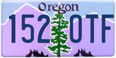 OR license plate 152OTF