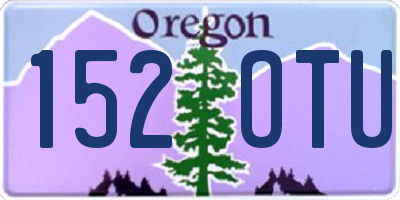 OR license plate 152OTU