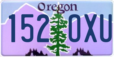 OR license plate 152OXU