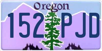 OR license plate 152PJD