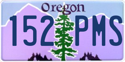 OR license plate 152PMS