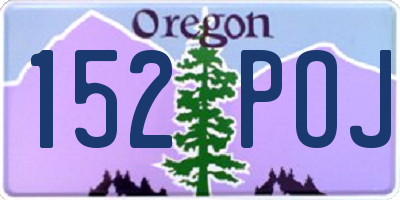 OR license plate 152POJ