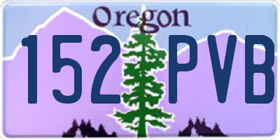 OR license plate 152PVB