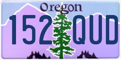 OR license plate 152QUD
