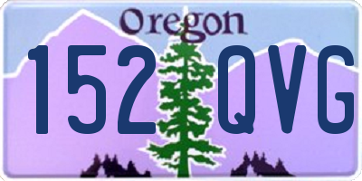 OR license plate 152QVG