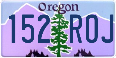 OR license plate 152ROJ